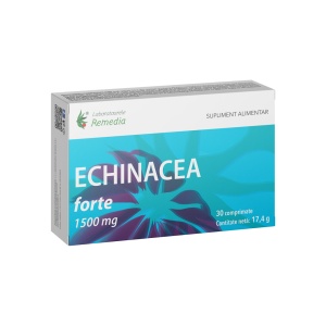 Echinacea Forte 1500 mg, 30 comprimate, Laboratoarele Remedia