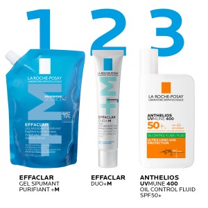 Effaclar Gel Spumant Refill +M 400ml – Rezerva curatare ten acneic | La Roche-Posay - Img 6