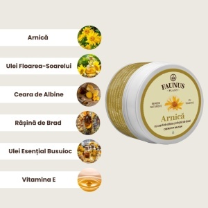 Faunus Crema-Balsam Arnica, 50ml - Img 2