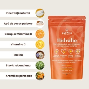 Faunus Plant Hidralio, pudră cu electroliți pentru hidratare și energie, 300g - Img 4