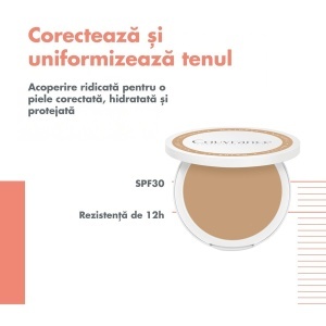 Fond de ten compact SPF 30, nuanța 1.3 Miere, Couvrance, 8,5 g, Avène - Img 3
