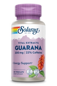 Guarana 200 mg Solaray, 60 capsule, Secom - Img 1