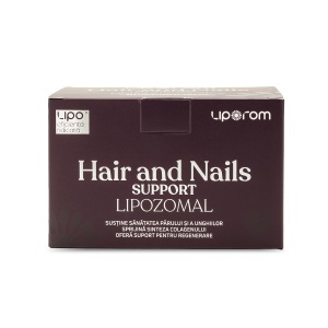 Hair & Nails Support Lipozomal pentru păr și unghii, 30 plicuri, Liporom