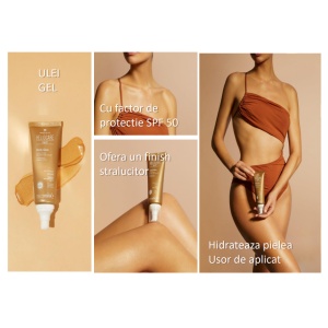 Heliocare 360 Body Glow SPF 50+ ulei gel protectie solara corp, 100 ml - Img 2