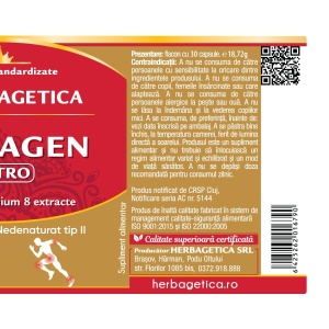 Herbagetica Collagen Artro, 30 capsule - Img 3