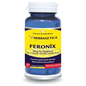 Herbagetica Feronix, pachet 2 x 60 capsule