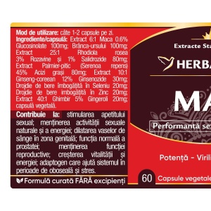 Herbagetica Man, 60 capsule - Img 2