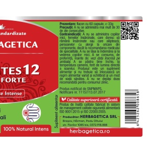 Herbagetica Parasites 12 Detox Forte, pachet 2 x 60 capsule - Img 3
