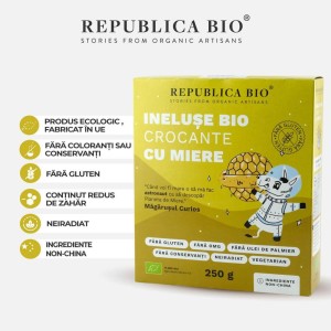 Ineluse Bio crocante cu miere fara gluten, 250g, Republica Bio - Img 4
