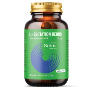 L-Glutation redus Setria 250 mg, 60 capsule, Laboratoarele Remedia
