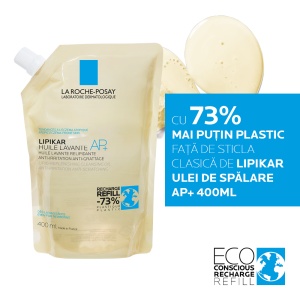 La Roche-Posay Lipikar Ulei de Spalare AP+ Reincarcare 400ml – Piele uscata si atopica - Img 6