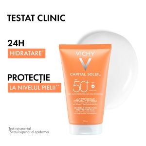 Lotiune Hidratanta cu Protectie Solara SPF 50+ Capital Soleil, 150 ml – Vichy - Img 3