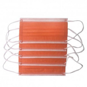 Masca faciala de uz medical TIPI orange x 50buc