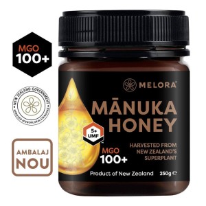 Miere de Manuka Melora MGO 100+ (UMF 5+), Noua Zeelanda, 250 g
