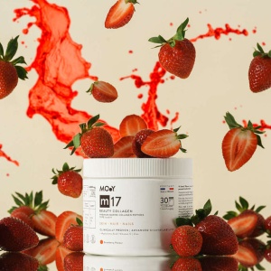 Molecules of Youth m17 Colagen Marin Beauty cu acid hialuronic, vitamina C si zinc, aroma de capsuni, 210 g - Img 5
