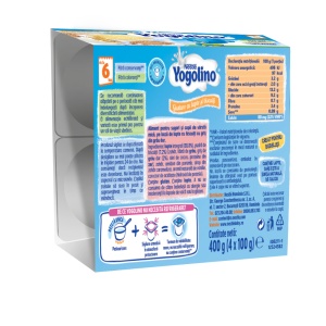 Nestle Gustare Din Gris Cu Lapte Si Biscuiti Yogolino, +6 Luni, 4x100g - Img 2