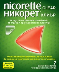 Nicorette Clear 15 mg/16 h plasturi transdermici, 7 bucati - Img 2