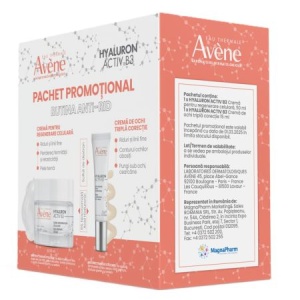 Pachet Crema pentru regenerare celulara 50 ml + Crema de ochi cu tripla actiune 15 ml Hyaluron Activ B3, Avene - Img 2
