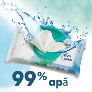 Pampers Aqua Pure Șervețele Umede, 48 bucăți - Img 4