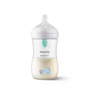 Philips Avent Natural Response Biberon cu AirFree, Elefant, 1 lună+, 260 ml - Img 2