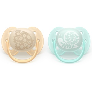 Philips Avent Ultra Soft Suzete Forest Friends, 0-6 luni, 2 bucăți - Img 3
