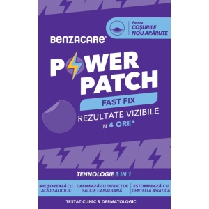 Plasturi anti-acnee Power Patch Fast Fix, 36 bucăți, Benzacare