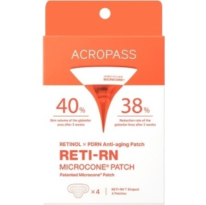Plasturi antirid cu retinol pentru frunte ACROPASS Reti-RN Microcone Patch T-Shape, 4 buc
