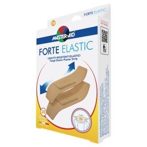 Plasturi rezistenți din pânză Forte Elastic Master-Aid, 2 mărimi, 20 bucăți