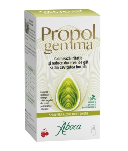 Propolgemma Spray fără alcool pentru adulți și copii, 30 ml, Aboca