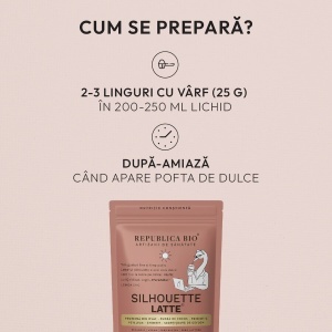 Pudră funcțională cu aromă de banane Silhouette Rituals Latte, 175 g, Republica BIO - Img 9