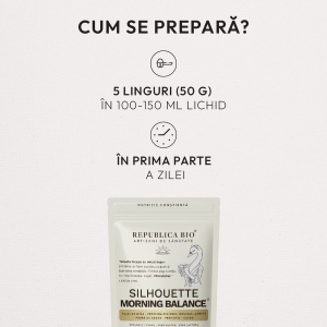 Pudră funcțională pentru mic dejun Silhouette Rituals Morning Balance, 250 g, Republica BIO - Img 10