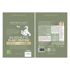 Pudră proteică vegetală cu aromă de căpșuni Silhouette Rituals Plant Protein, 175 g, Republica BIO - Img 11