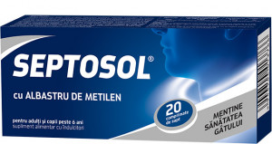 Septosol – Albastru de metilen, 20 comprimate, Biofarm