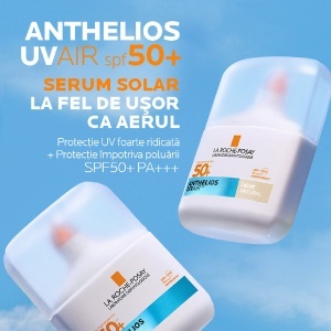 Serum de fata cu protectie solara SPF 50+ Nuanta Light Natural Anthelios UVAir, 50 ml, La Roche-Posay - Img 9