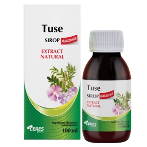 Sirop de tuse fără zahăr, 100 ml, Vitalia