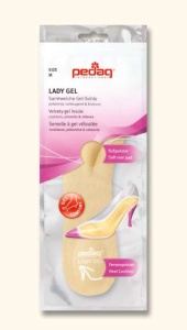 Suport din gel cu microfibră pentru pantofi cu toc Pedag Lady Gel Art 182, mărimea M - Img 2
