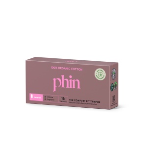 Tampoane din bumbac organic, 16 bucăți, Phin
