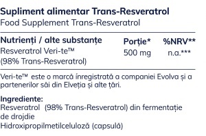Trans-Resveratrol Veri-te® MoleQlar – 500 mg, 60 capsule - Img 4