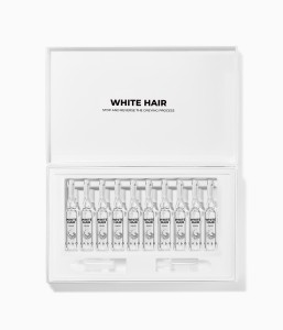 Tratament impotriva incaruntirii parului pentru femei LABO White Hair, 20 fiole x 3.5ml - Img 2