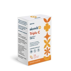 Triplu C Sicovit, 24 comprimate multi-strat, Zentiva - Img 2