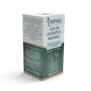 Ulei de Levănțică macerat, 60 capsule moi, Hofigal