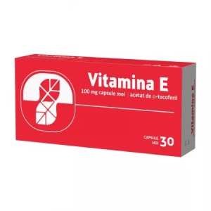 Vitamina E 100 mg, 30 capsule moi, Biofarm