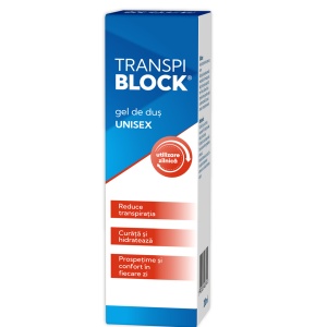 Zdrovit Transpiblock Gel de duș împotriva transpirației excesive, 200 ml