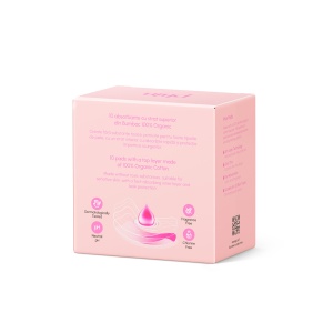 Absorbante de zi din bumbac organic, 10 bucăți, Phin - Img 6