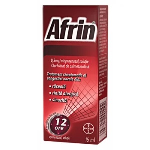 Afrin spray nazal, soluție, 0,5 mg/ml, 15 ml, Bayer