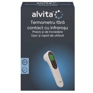 Alvita Termometru fără Contact cu Infraroșu JXB-319
