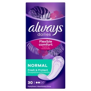 Always Normal Fresh Absorbante Zilnice Parfumate, 30 bucăți