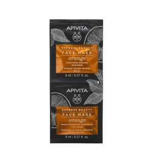 APIVITA Masca express luminozitate cu portocale , 2*8ml