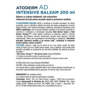 Balsam anti-mâncărime pentru față și corp Atoderm AD Intensive, 200 ml, Bioderma - Img 12
