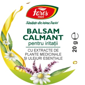 Balsam calmant pentru iritații, 20 g, Fares - Img 3